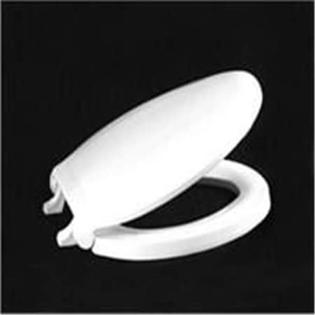 Centoco Manufacturing Corporation Centoco 800TM-001 White Elongated Luxury Plastic Toilet Seat 800TM-001